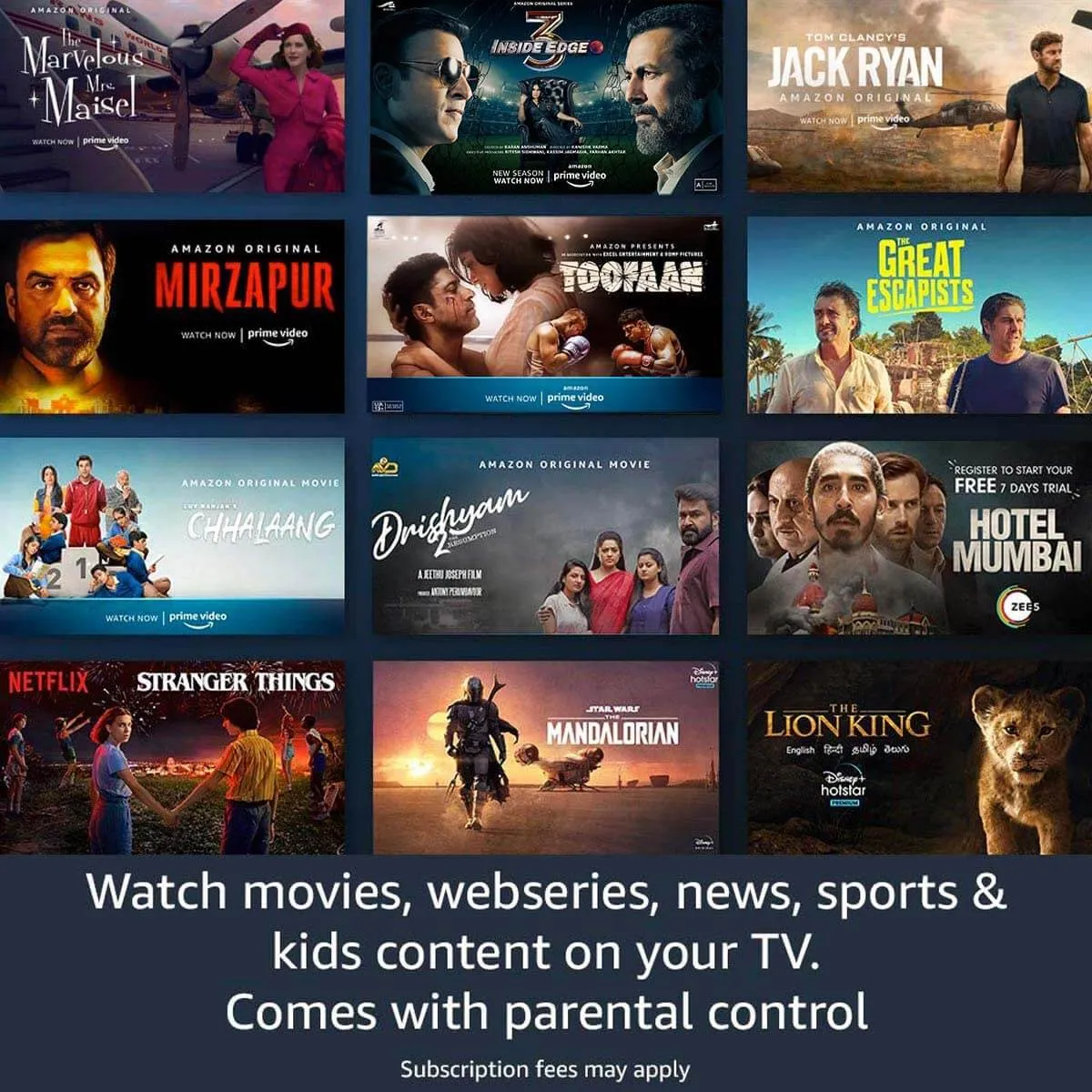 Amazon Fire TV Stick (3rd Gen ) with all-new Alexa Voice Remote (includes TV and app controls) | HD streaming device