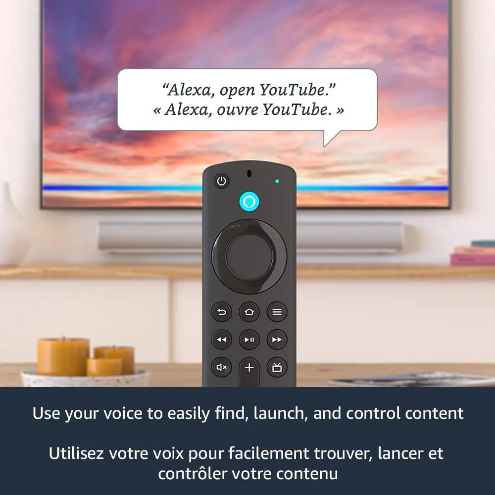 Amazon Fire TV Stick with Alexa Voice Remote.