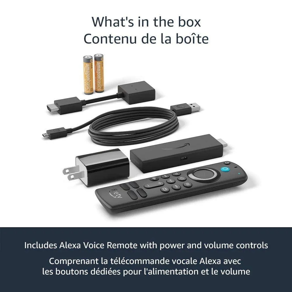 Amazon Fire TV Stick with Alexa Voice Remote.