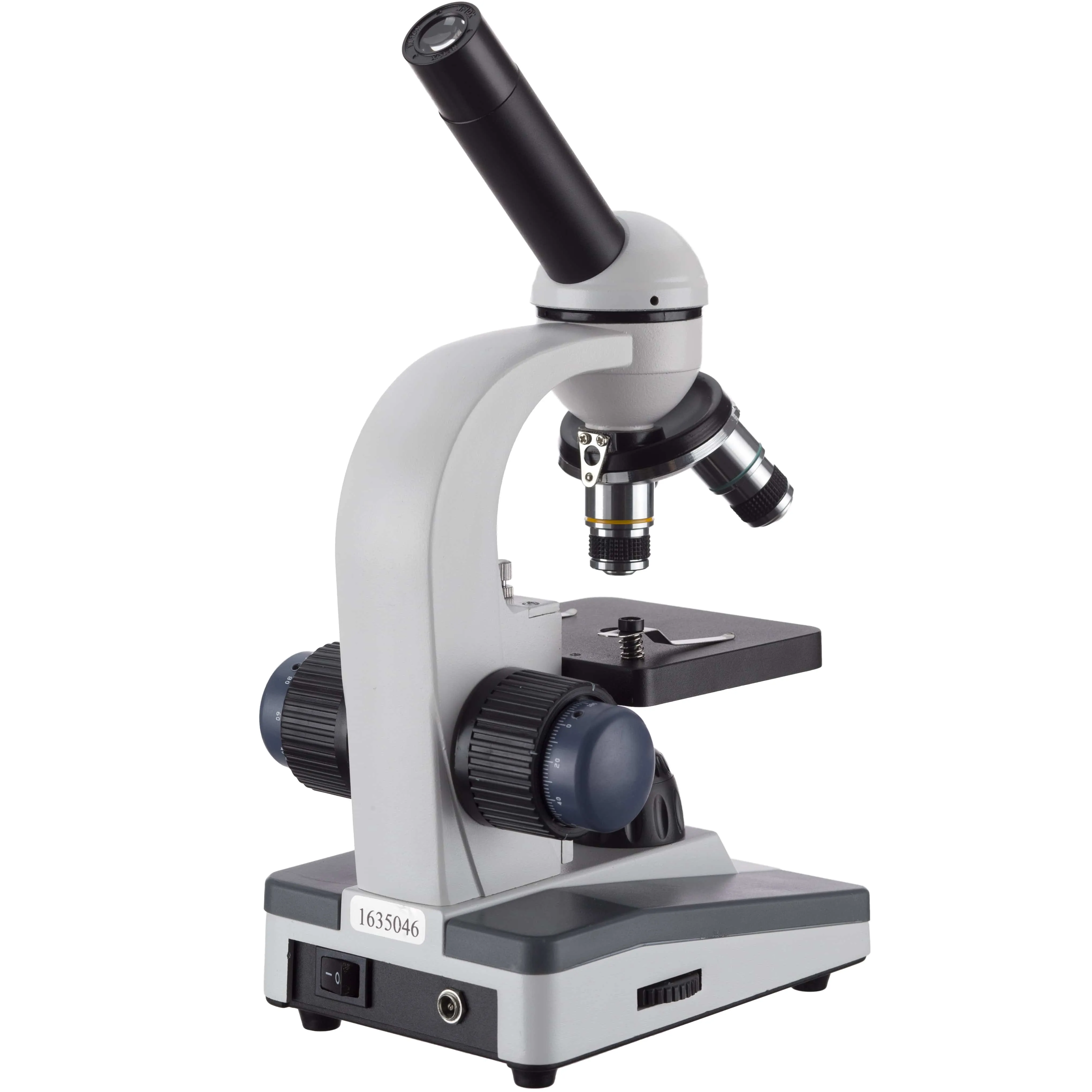 AmScope M150 Series Portable Student Monocular Compound Microscope 40X-1000X Magnification with LED and 3MP USB Eyepiece Camera