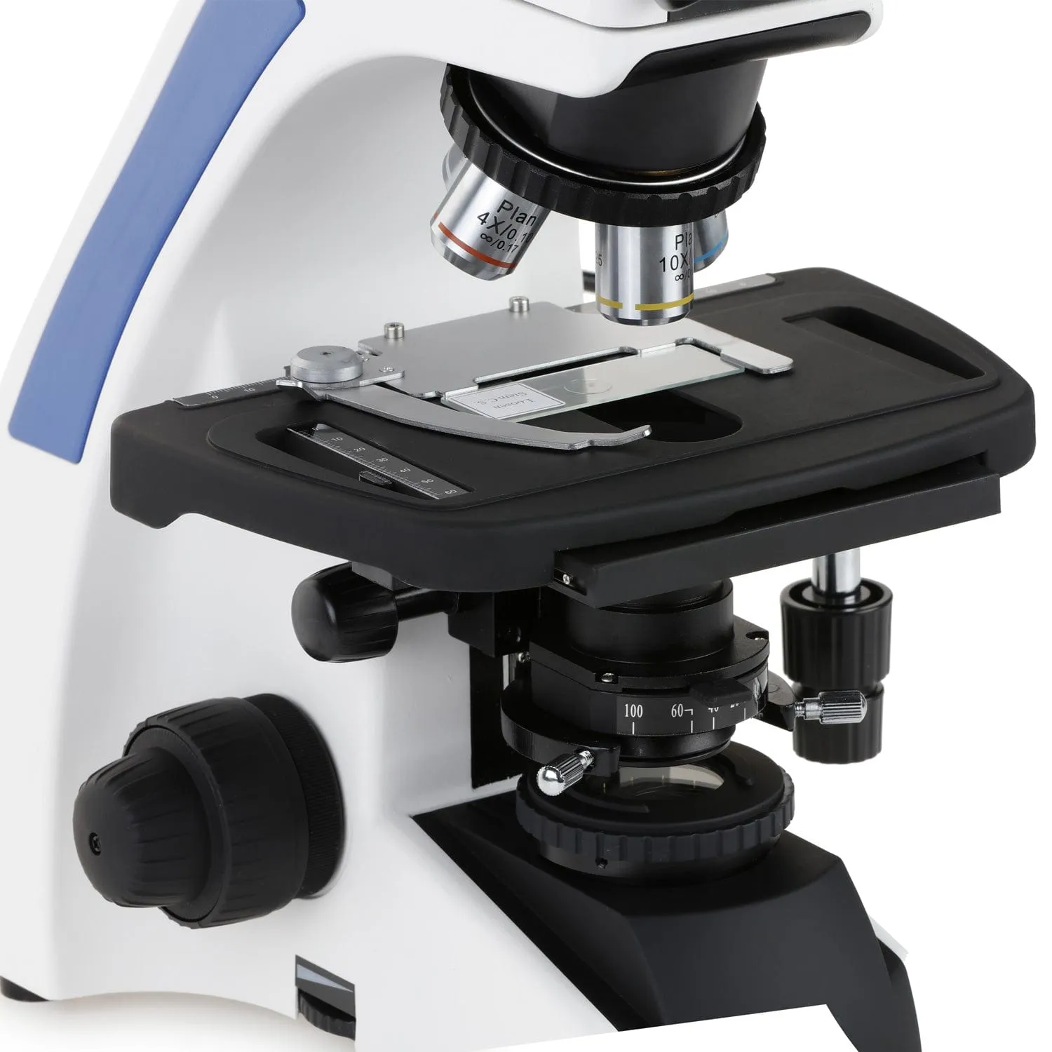 AmScope T720 Series Compound Microscope 40X-2500X Magnification With Plan Infinity Laboratory with 9.7" Touchscreen Imaging System