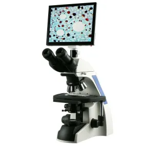 AmScope T720 Series Compound Microscope 40X-2500X Magnification With Plan Infinity Laboratory with 9.7" Touchscreen Imaging System