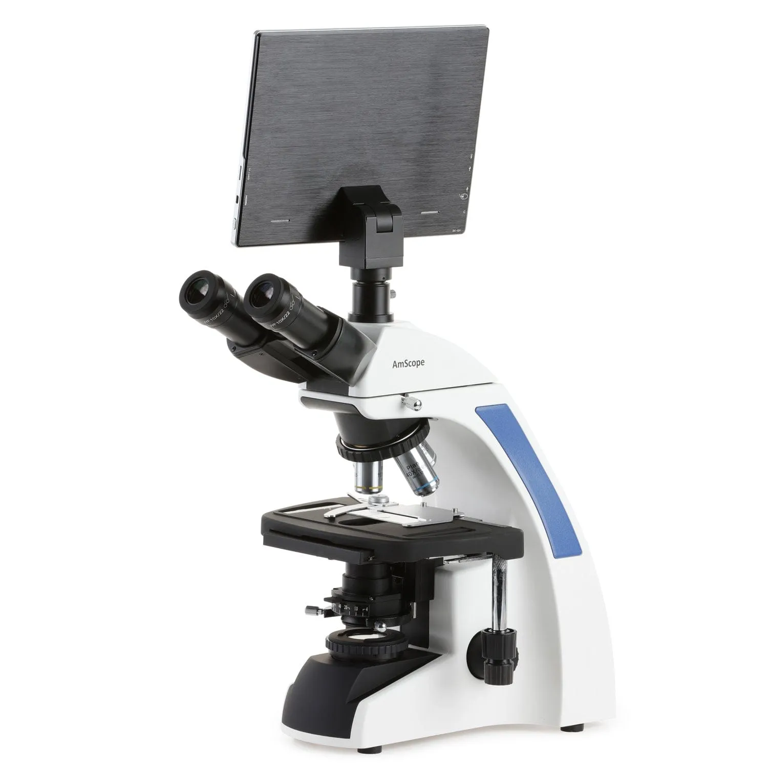 AmScope T720 Series Compound Microscope 40X-2500X Magnification With Plan Infinity Laboratory with 9.7" Touchscreen Imaging System