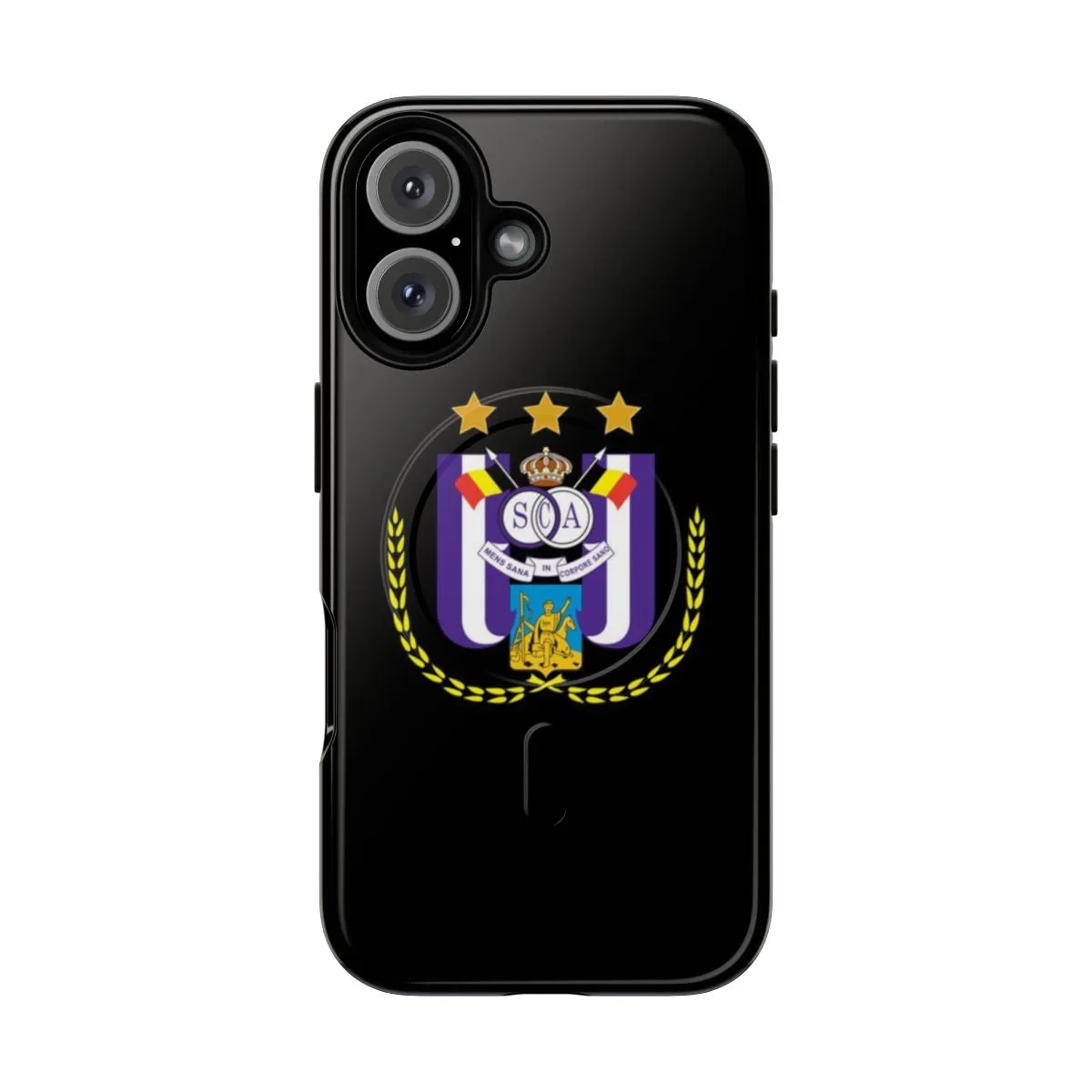 Anderlecht-Inspired Magnetic Tough Phone Cases for Fans