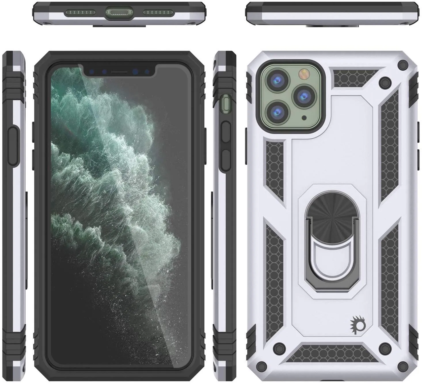 Apple iPhone 11 Pro  Punkcase ArmorShield Military Style Case Silver