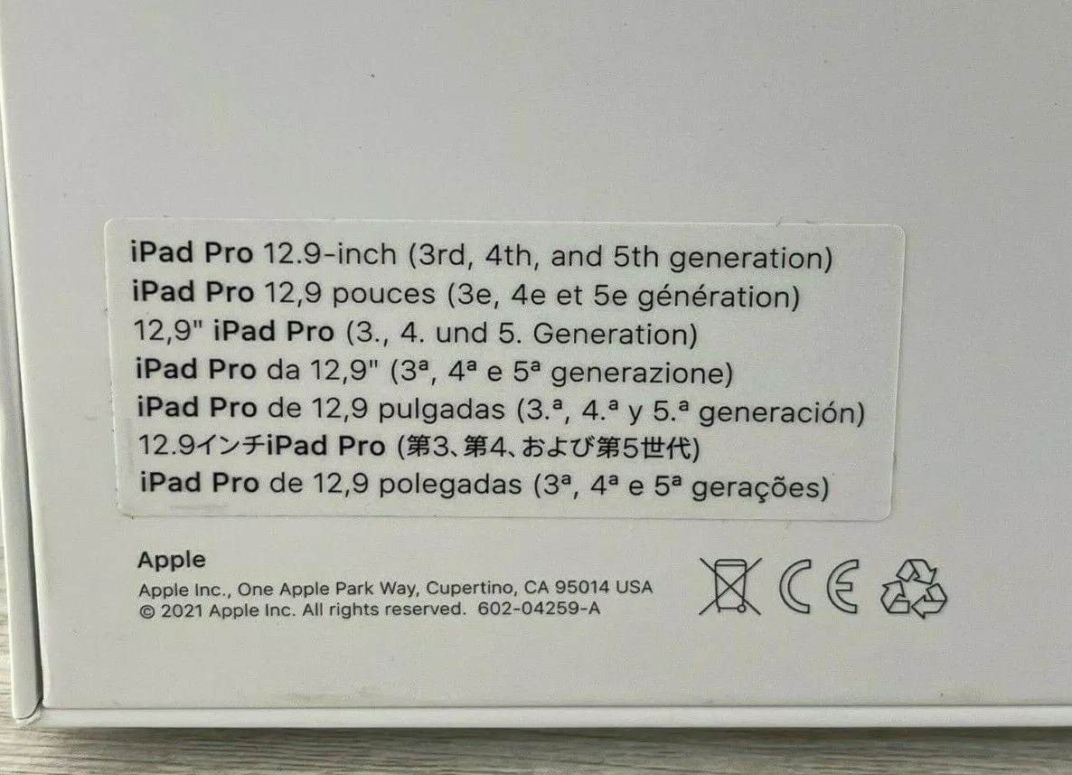 Apple MAGIC Keyboard for Apple 12.9" inch iPad Pro - Black OPEN BOX A2480