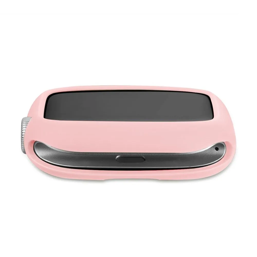 Apple Watch (41mm) candy color button TPU cover - Pink / Fluorescent Green