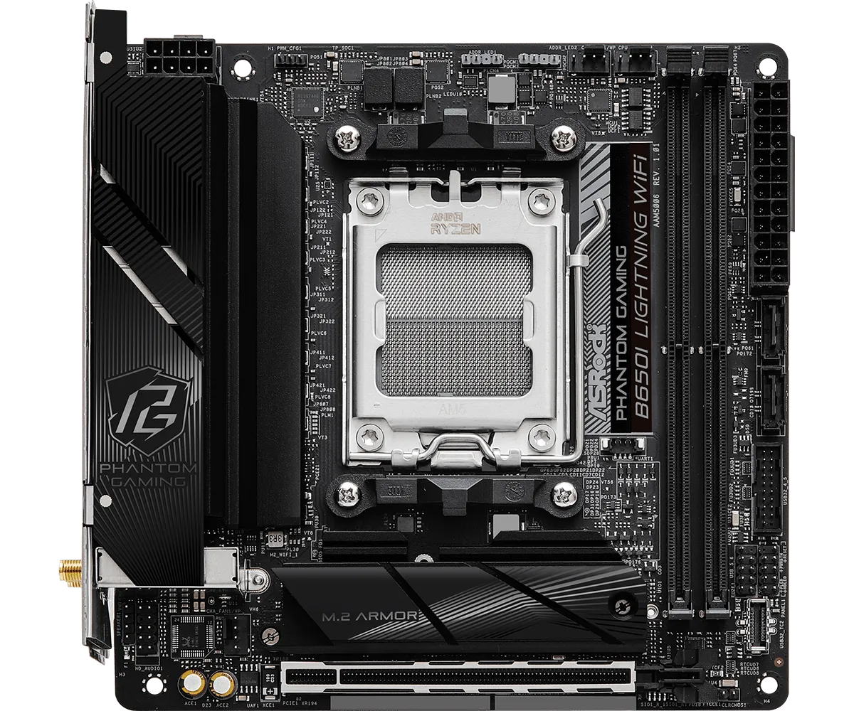 ASRock B650I Lightning WiFi DDR5,Socket AM5 Mini-ITX Motherboard