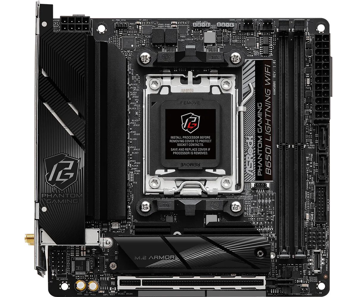 ASRock B650I Lightning WiFi DDR5,Socket AM5 Mini-ITX Motherboard