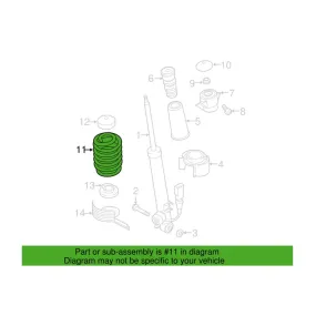 Audi Coil Spring – Rear 8K0511115HD