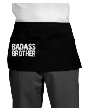 Badass Brother Dark Adult Mini Waist Apron, Server Apron