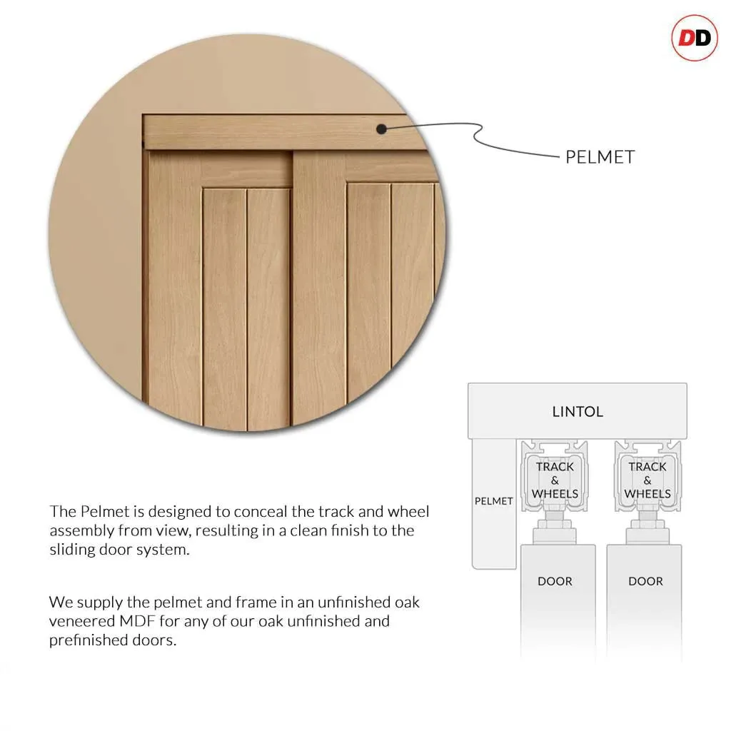 Bespoke Suffolk Oak 6 Pane Glazed 2 Door Maximal Wardrobe and Frame Kit - Prefinished