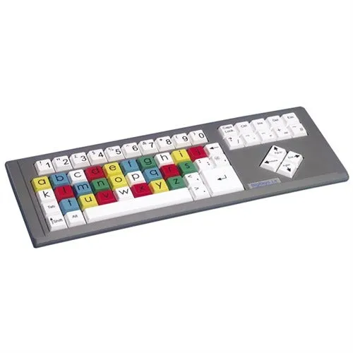 BigKeys LX Large Key Keyboard with Multi Coloured Keys and Lower Case ABC Layout