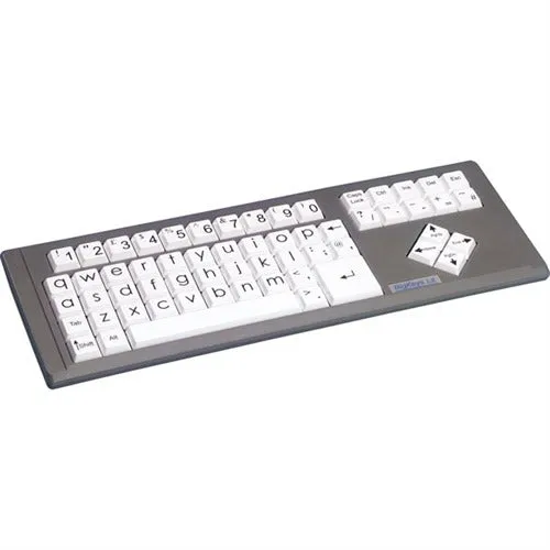 BigKeys LX Large Key Keyboard with White Keys and Lower Case QWERTY Layout