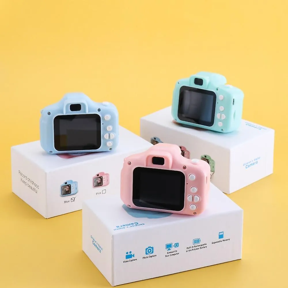 Blue Children Camera Digital Hd Mini 1080p Kids Gift Toy