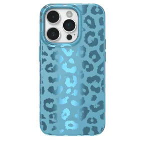 Blue Sapphire Leopard iPhone Case