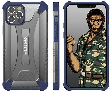 Blueo Armor Series Military Grade Protection Case for iPhone 12 Pro Max Blue