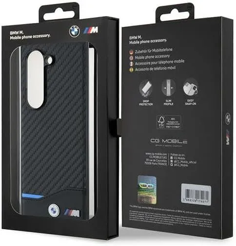 BMW Carbon Case with MagSafe for Samsung Galaxy Z Fold 6 Black - BMHMZFD622NBCK