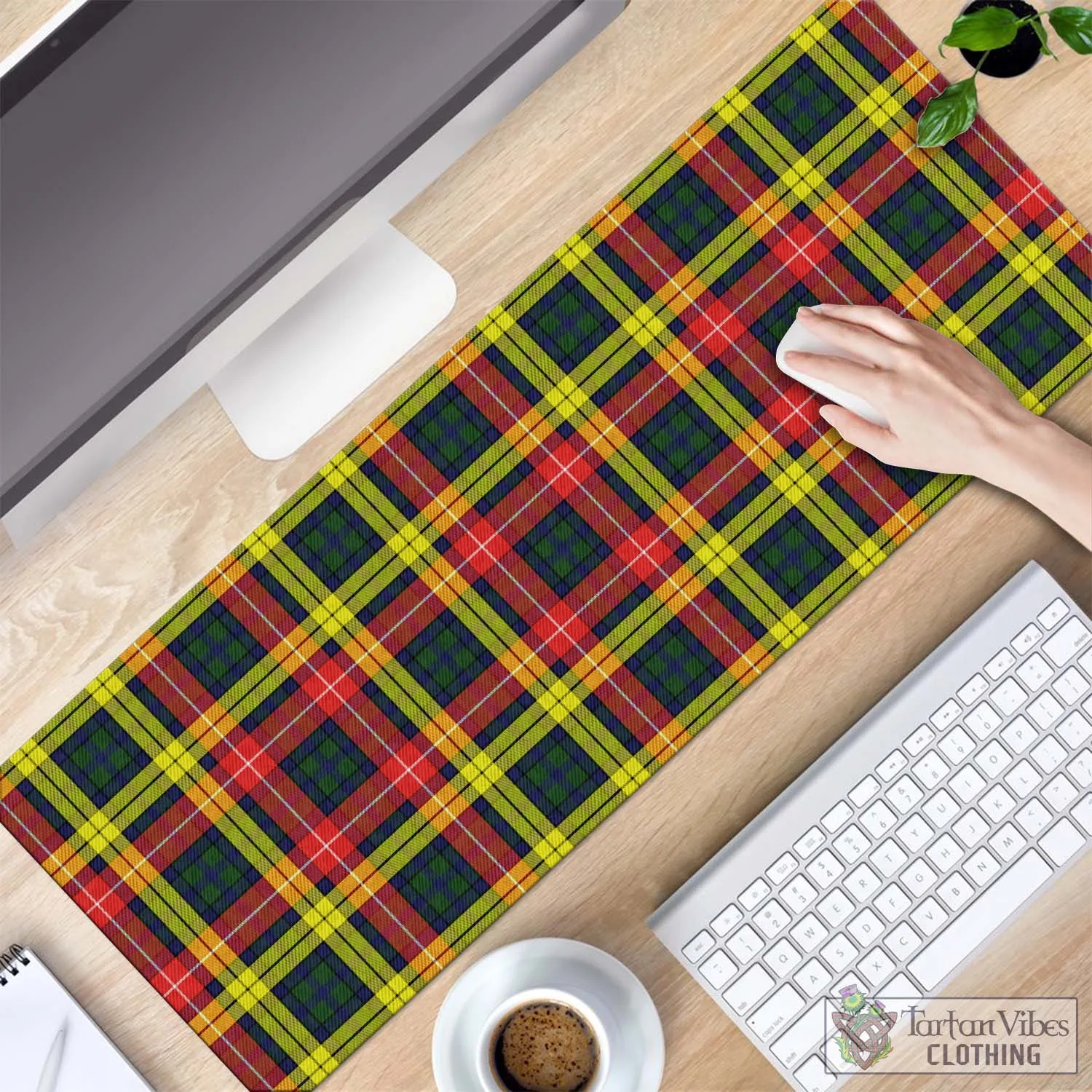 Buchanan Modern Tartan Mouse Pad