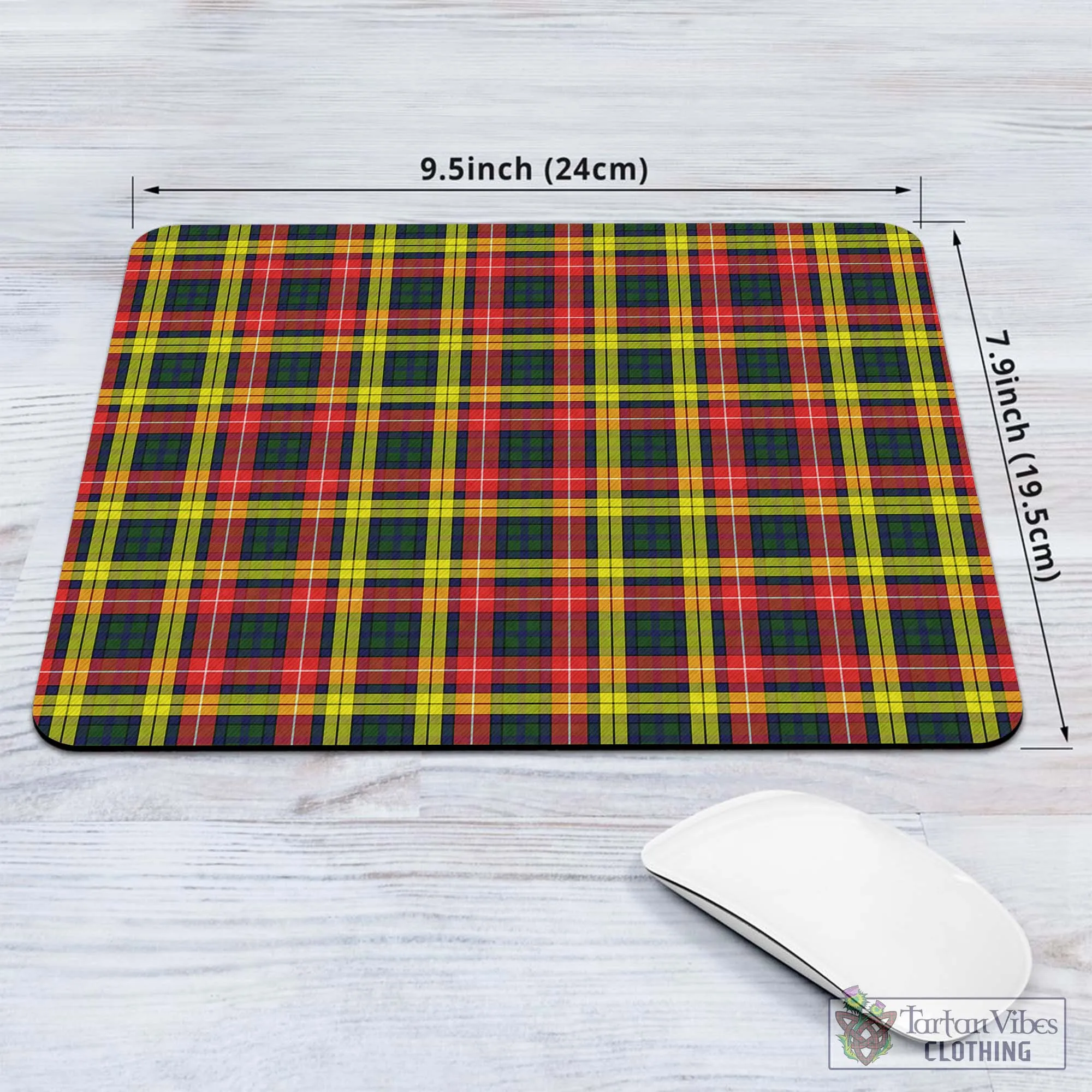 Buchanan Modern Tartan Mouse Pad