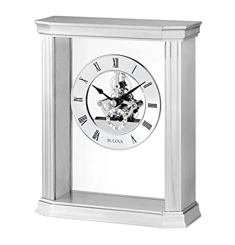 Bulova Clocks, Skeleton Tabletop, B1716, Cate, Accent Décor