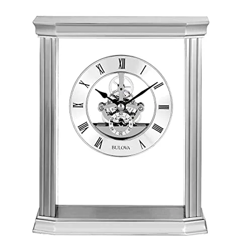 Bulova Clocks, Skeleton Tabletop, B1716, Cate, Accent Décor