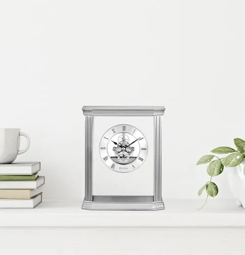 Bulova Clocks, Skeleton Tabletop, B1716, Cate, Accent Décor