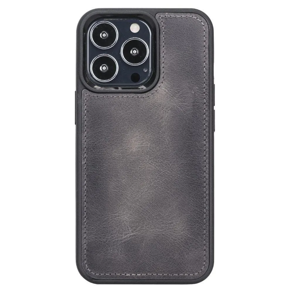 Carter iPhone 13 Pro Max Detachable Wallet Case, Tiguan Gray