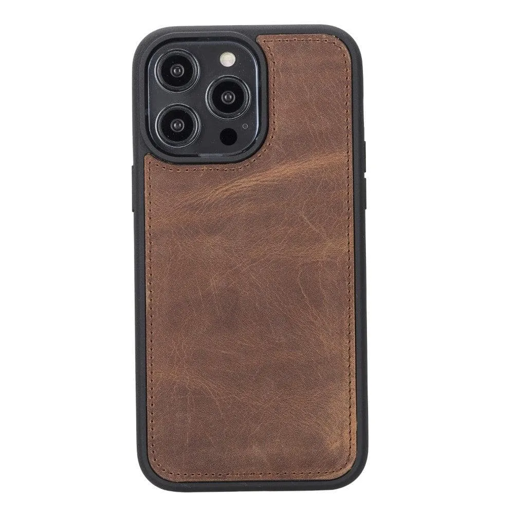 Carter iPhone 14 Pro Max Detachable Wallet Case, Antique Brown