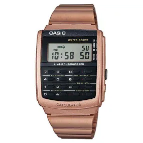 Casio CA-506C-5A Rosegold Calculator Watch for Men and Women