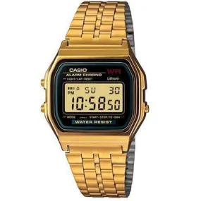 Casio Vintage A159WGEA-1D Gold Plated Watch for Men and Women