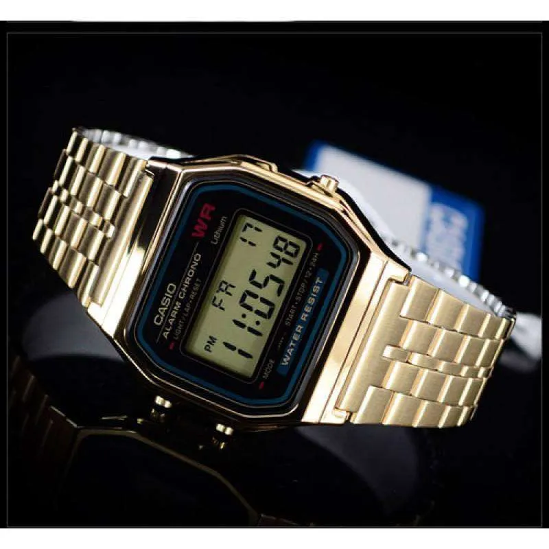 Casio Vintage A159WGEA-1D Gold Plated Watch for Men and Women