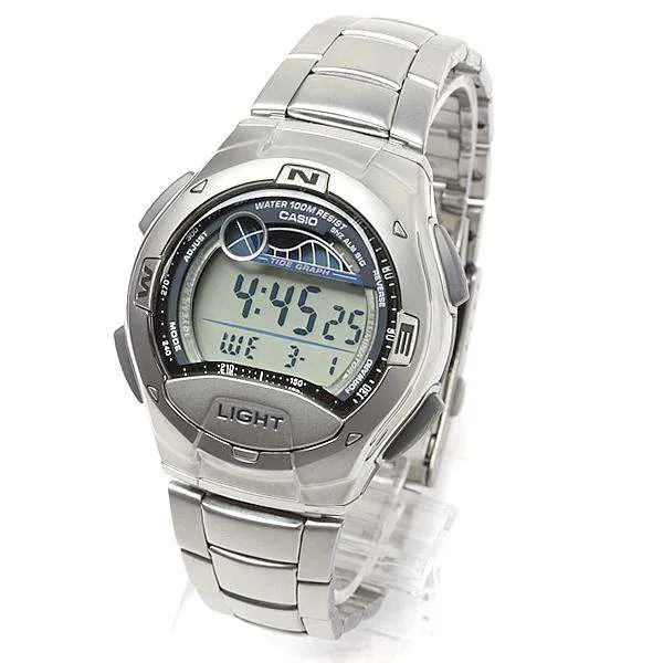 Casio W-753D-1AVDF Silver Stainless Watch for Men