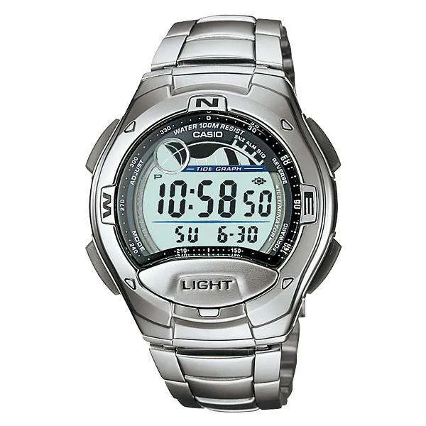 Casio W-753D-1AVDF Silver Stainless Watch for Men