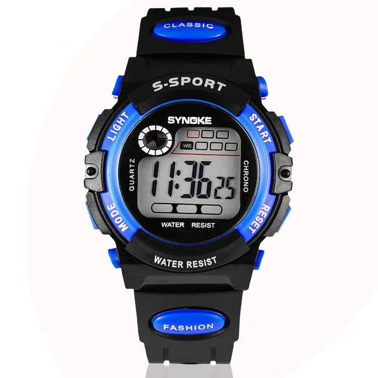 Children's digital Watches Super dive 30 M waterproof outside sport cartoon watches boys girl's Watches