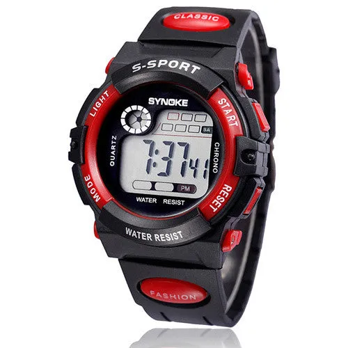 Children's digital Watches Super dive 30 M waterproof outside sport cartoon watches boys girl's Watches