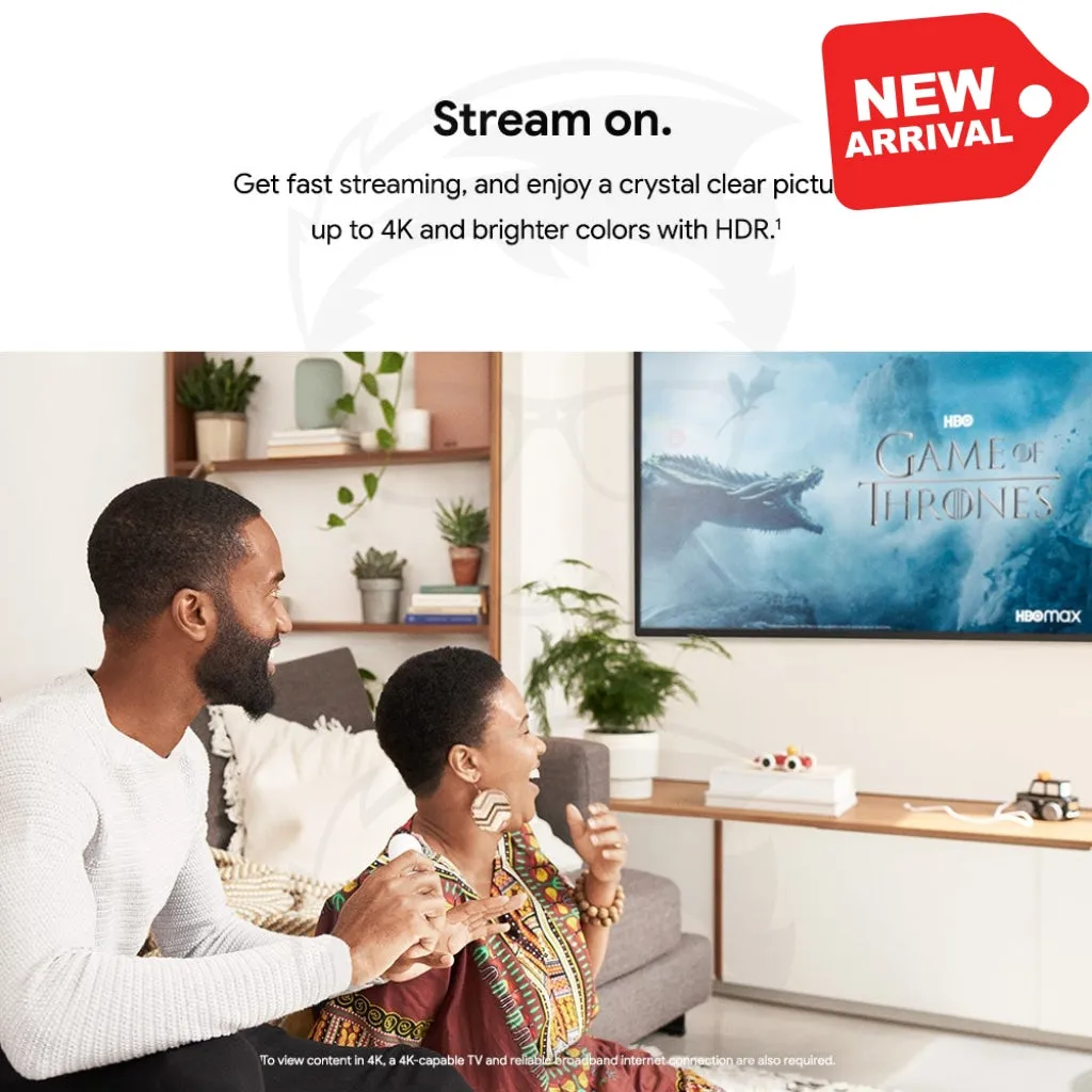 Chromecast with Google TV - Streaming Entertainment in 4K HDR - Snow