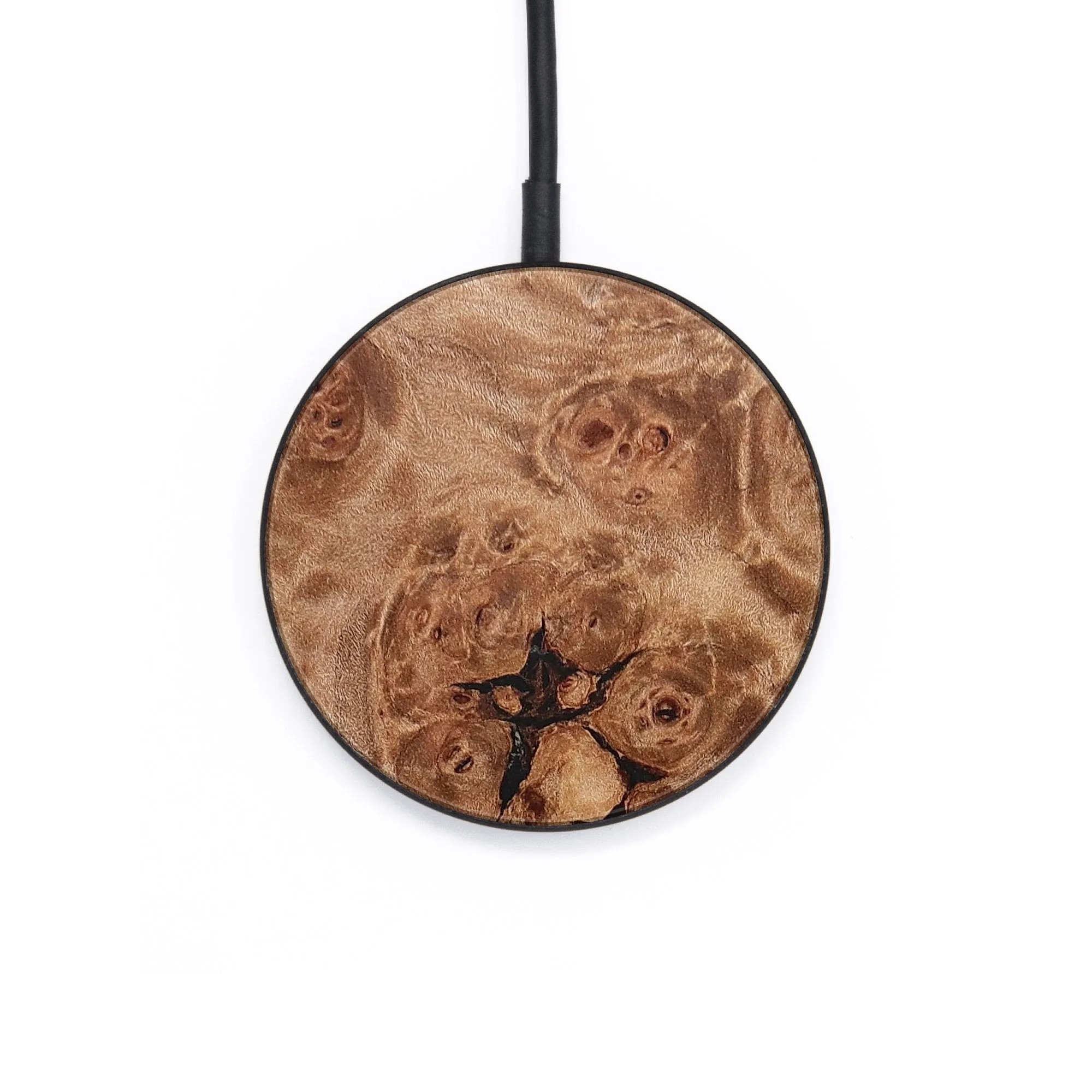 Circle Burl Wood Wireless Charger - Debby (Wood Burl, 655359)