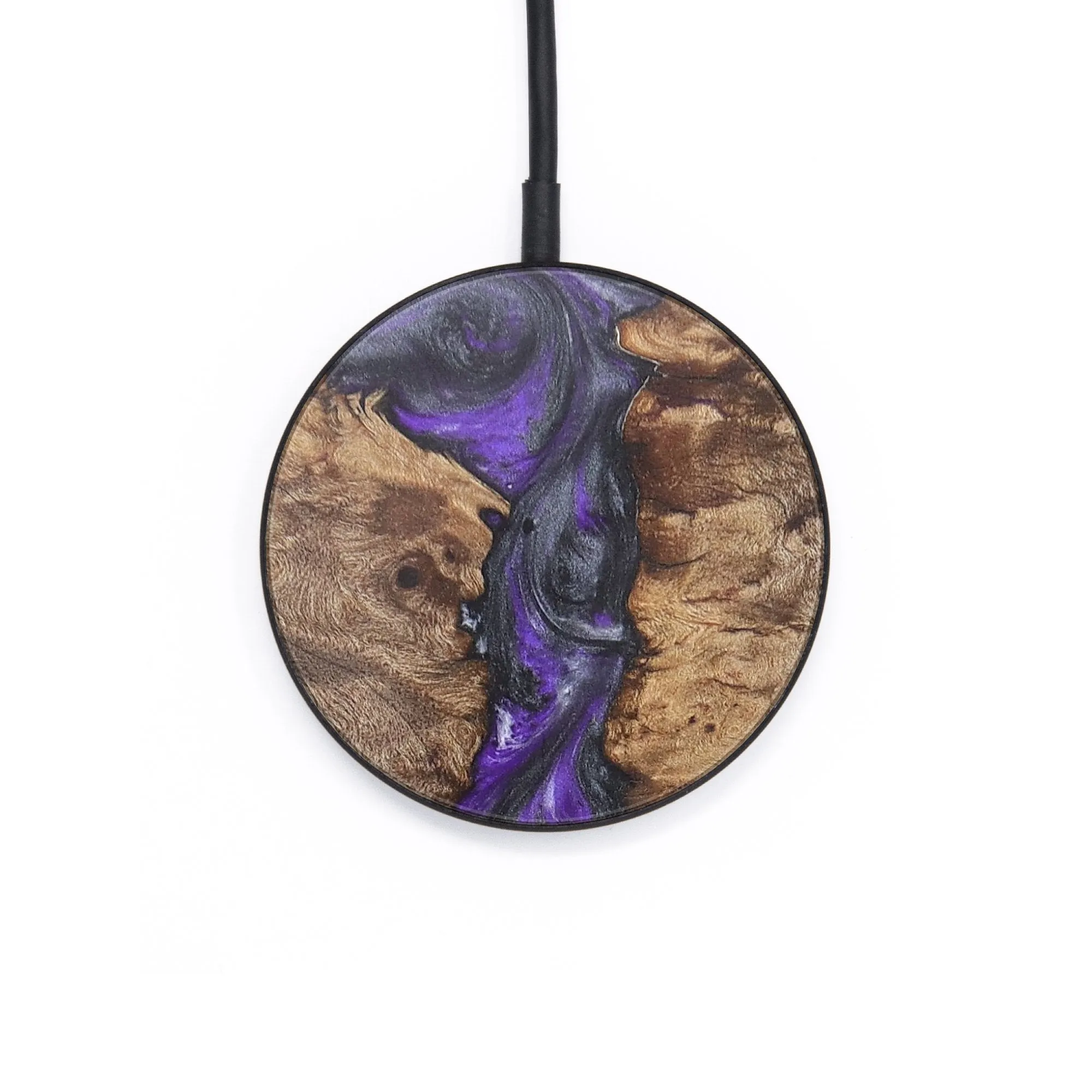 Circle Wood Resin Wireless Charger - Chester (Purple, 715787)