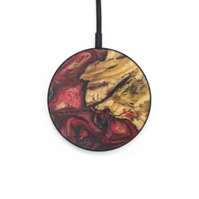 Circle Wood Resin Wireless Charger - Declan (Red, 715795)