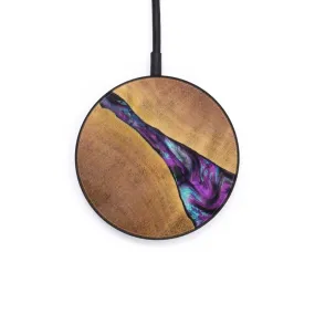 Circle Wood Resin Wireless Charger - Demetrius (Purple, 636128)