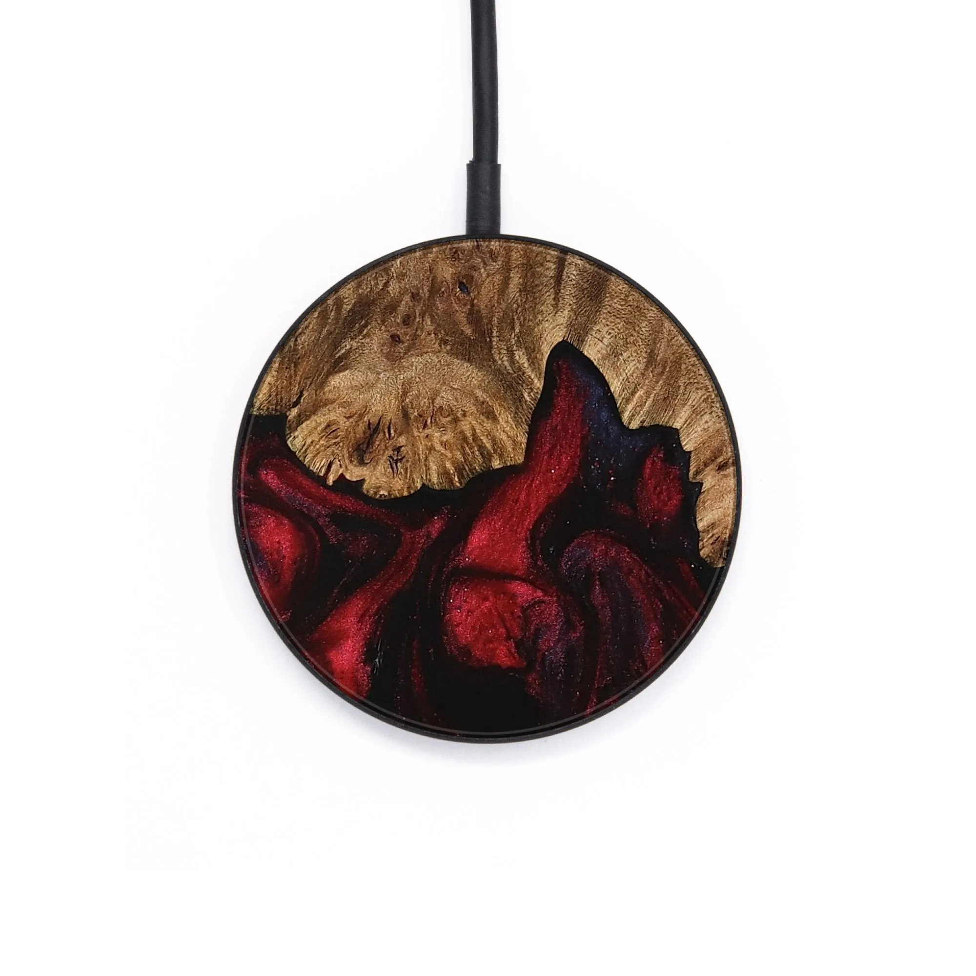 Circle Wood Wireless Charger - Alfie (Red, 734148)