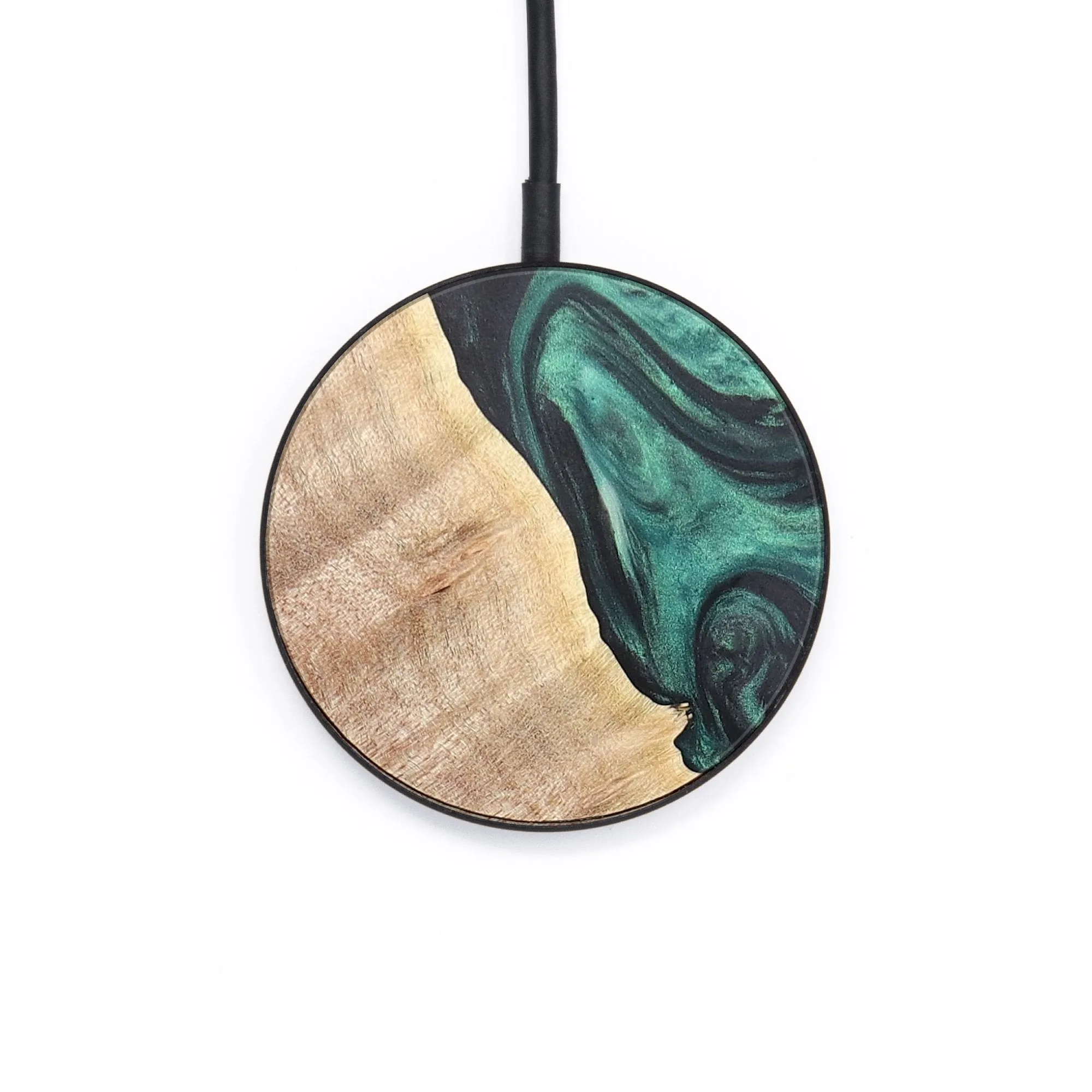 Circle Wood Wireless Charger - Alton (Green, 727287)