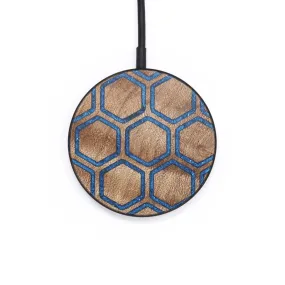 Circle Wood Wireless Charger - Chelsea (Pattern, 726603)