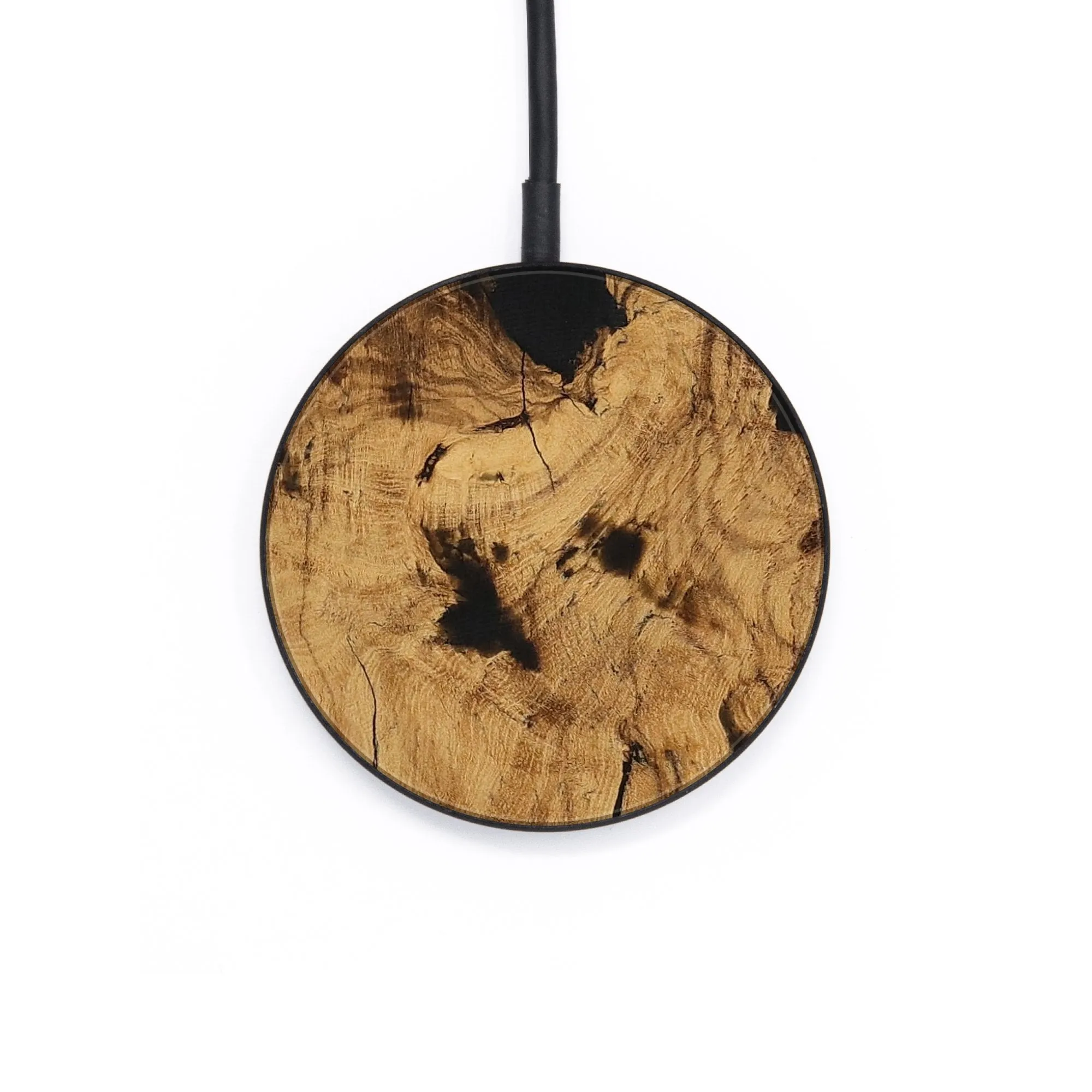 Circle Wood Wireless Charger - Jeff (Wood Burl, 730196)