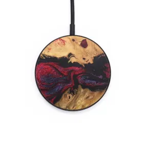 Circle Wood Wireless Charger - Luann (Red, 727273)