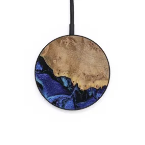 Circle Wood Wireless Charger - Yumi (Blue, 741474)