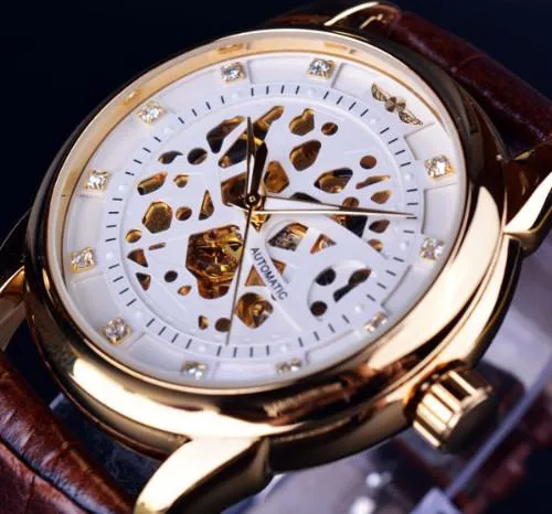 Classy Men Watch Royal White/Gold