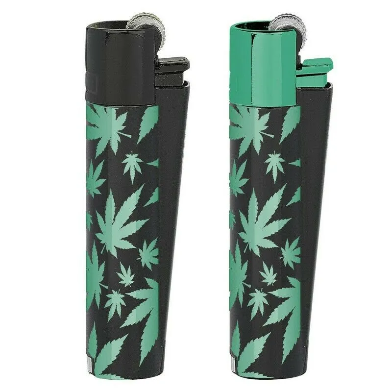 Clipper Metal - Green Leaves with Case