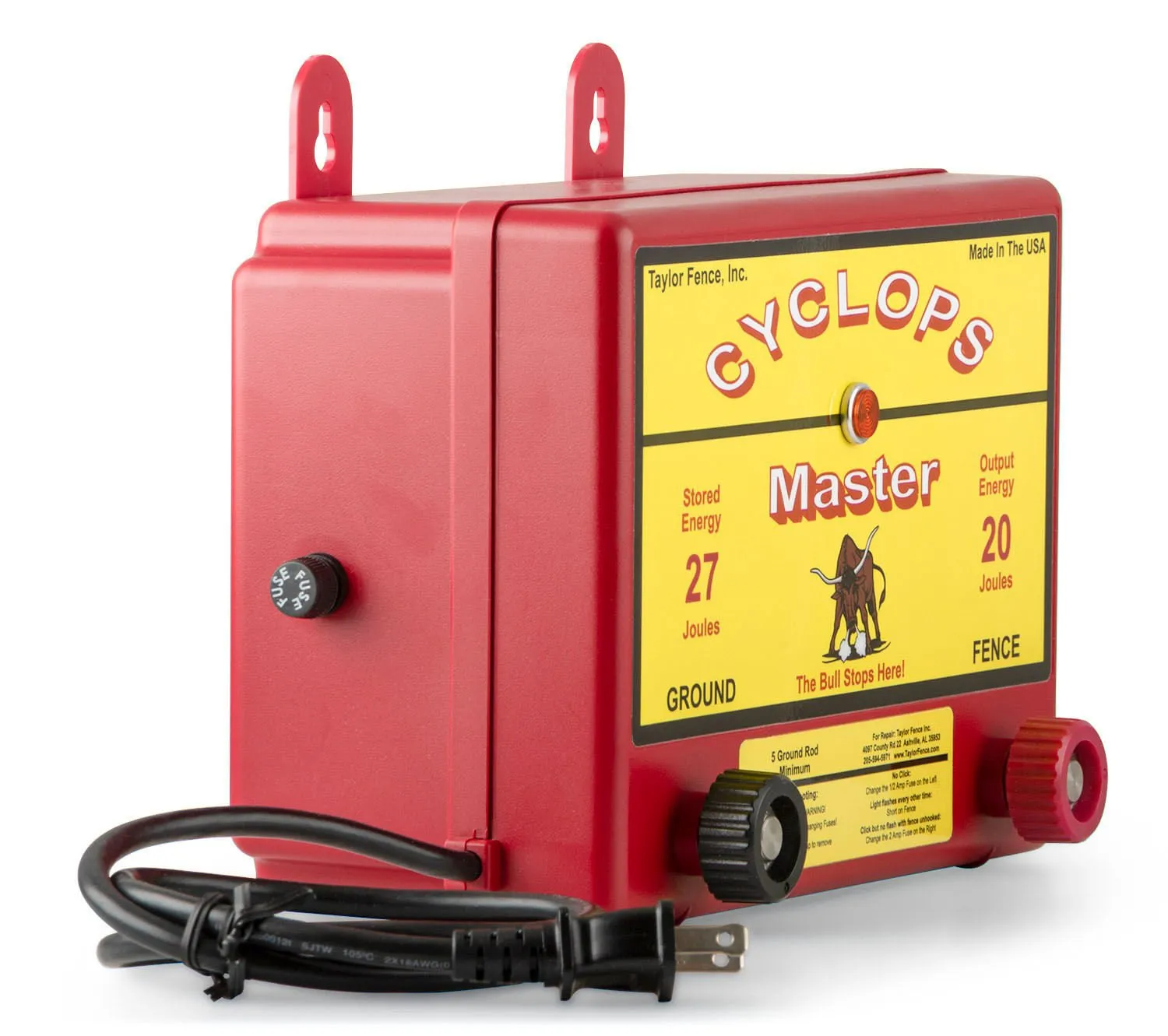 Cyclops Master 20 Joule AC Fence Charger